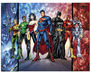 Promotional artwork for DC’s New 52 by Jim Lee, Scott Williams and Alex Sinclair